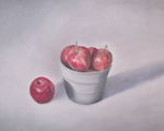 Rosy Apples pastel painting