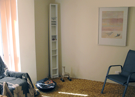 view of "Quietude #2" giclee in room